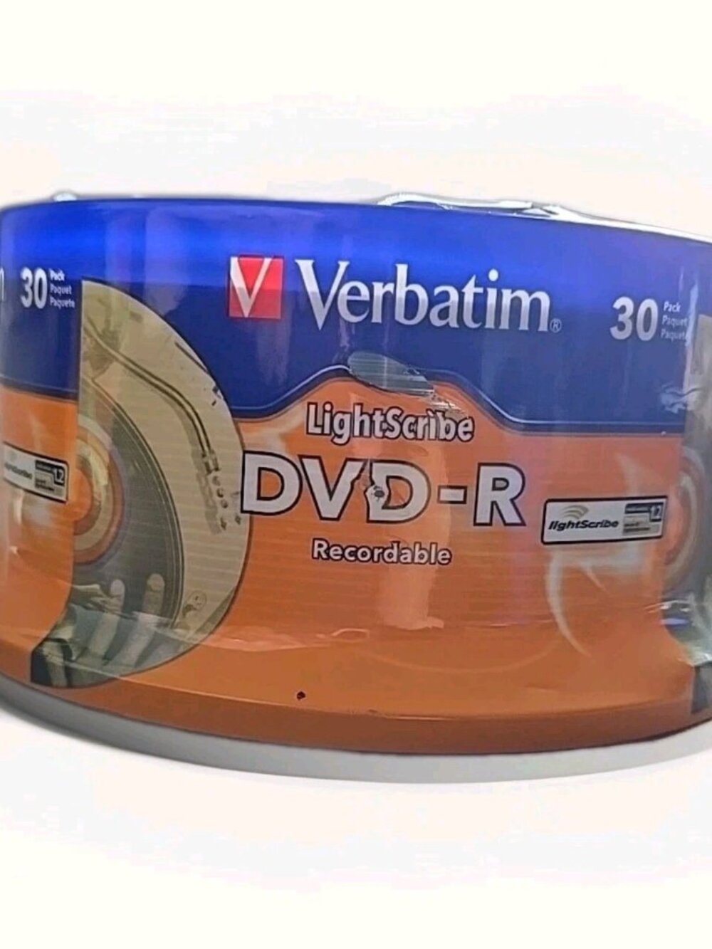 Verbatim LightScribe DVD-R Recordable Discs 4.7GB 30 Pack Vintage Computing NEW
